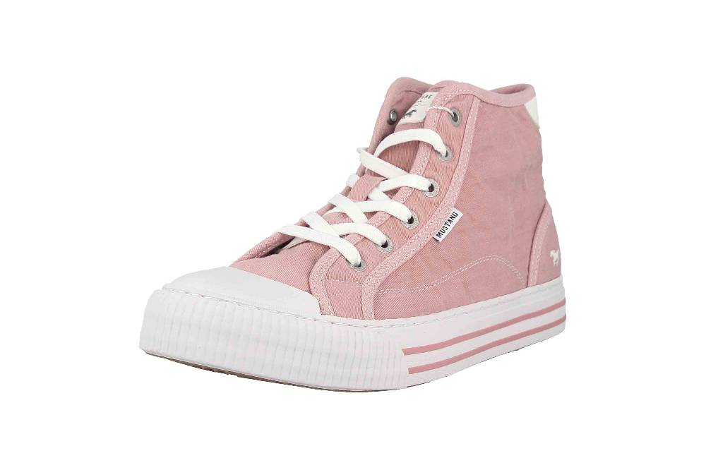 Mustang Shoes Sneaker In Übergrößen Rosa 1420-504-555 Große Damenschuhe