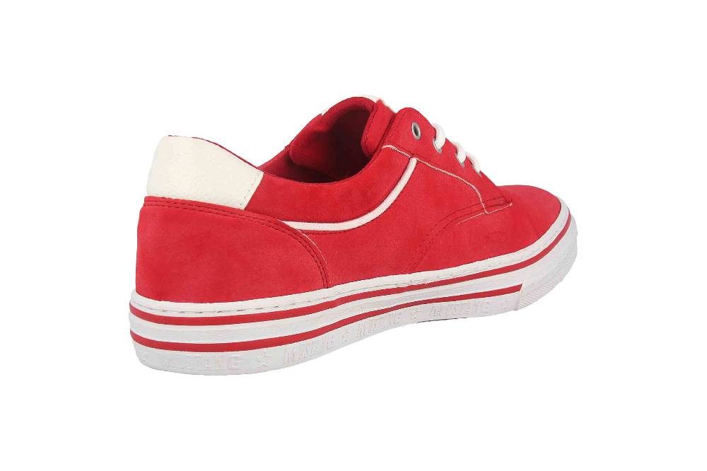 Mustang Shoes Sneaker In Übergrößen Rot 1354-313-5 Große Damenschuhe
