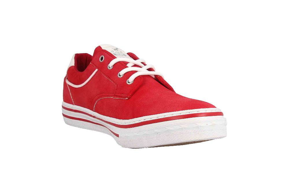 Mustang Shoes Sneaker In Übergrößen Rot 1354-313-5 Große Damenschuhe