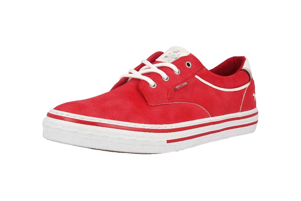 Mustang Shoes Sneaker In Übergrößen Rot 1354-313-5 Große Damenschuhe