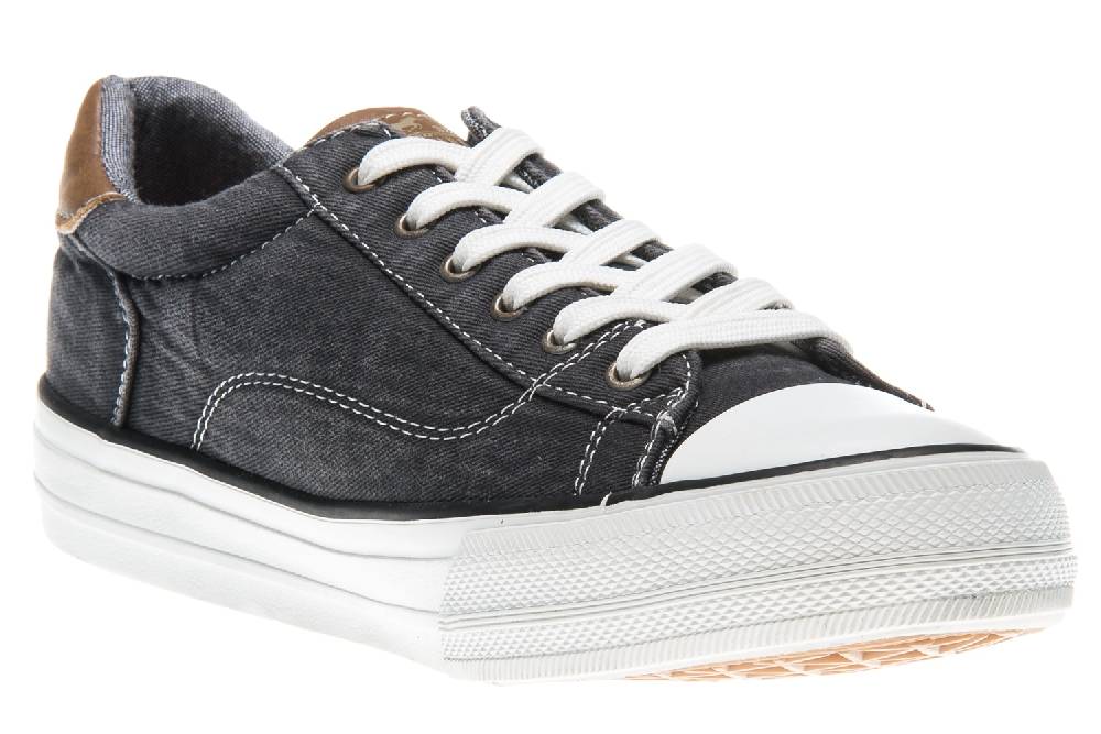 Mustang Shoes Sneaker In Übergrößen Schwarz 1272-301-9 Große Damenschuhe