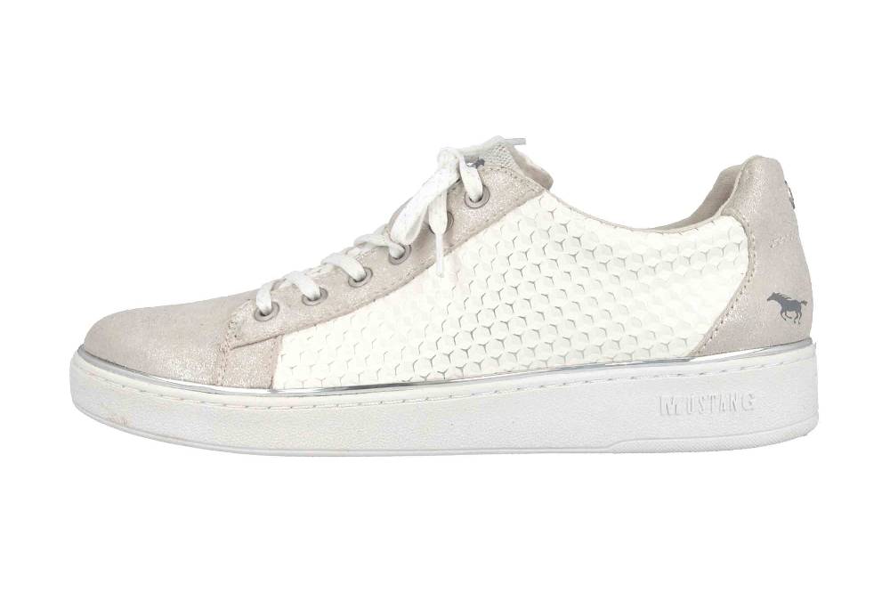 Mustang Shoes Sneaker in Übergrößen Silber 1300-305-124 große Damenschuhe