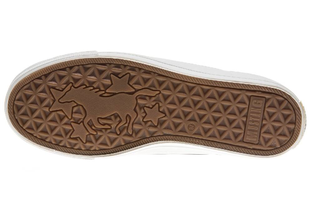 Mustang Shoes Sneaker In Übergrößen Weiß 1272-301-1 Große Damenschuhe