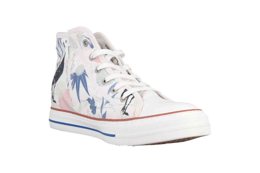 Mustang Shoes Sneaker In Übergrößen Weiß 1272-501-1 Große Damenschuhe