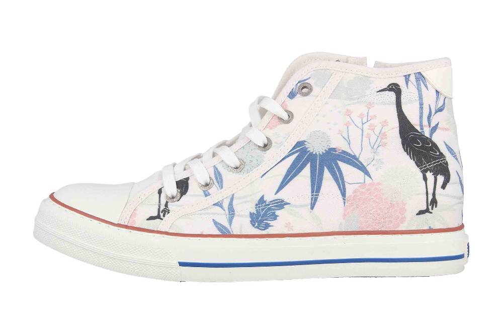 Mustang Shoes Sneaker in Übergrößen Weiß 1272-501-1 große Damenschuhe