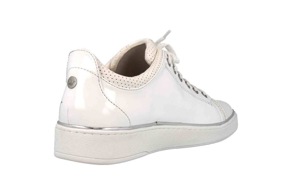 Mustang Shoes Sneaker In Übergrößen Weiß 1300-301-1 Große Damenschuhe
