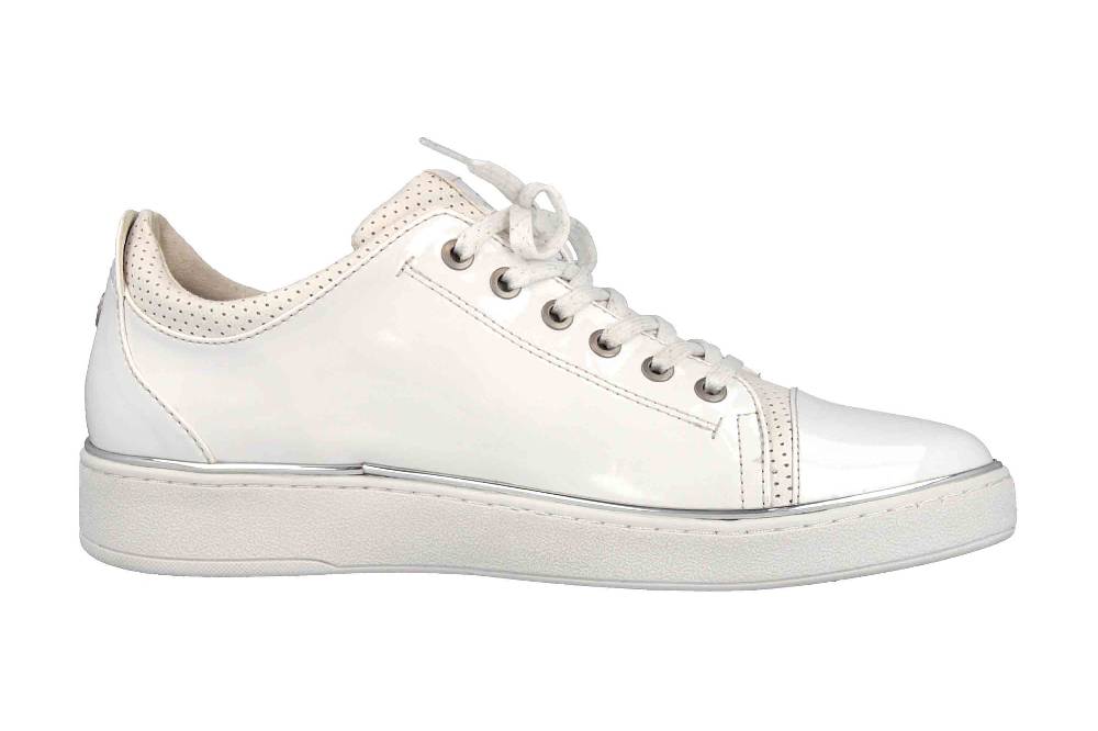 Mustang Shoes Sneaker In Übergrößen Weiß 1300-301-1 Große Damenschuhe