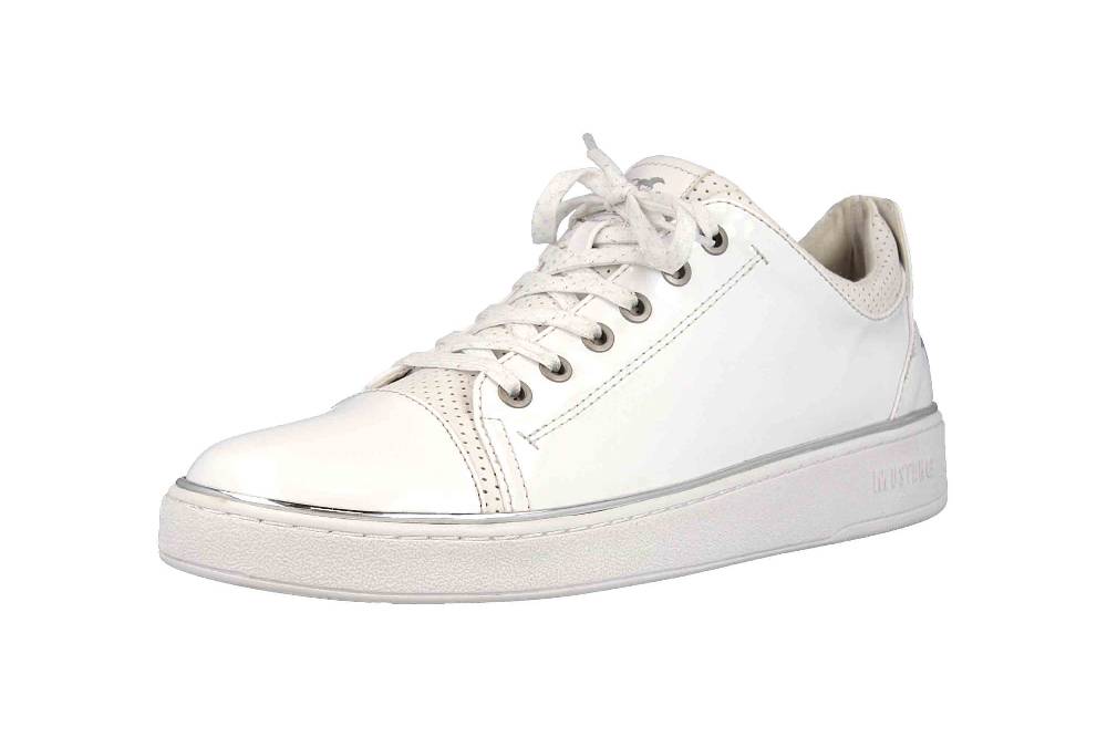 Mustang Shoes Sneaker In Übergrößen Weiß 1300-301-1 Große Damenschuhe