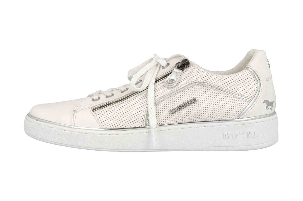 Mustang Shoes Sneaker in Übergrößen Weiß 1300-303-121 große Damenschuhe