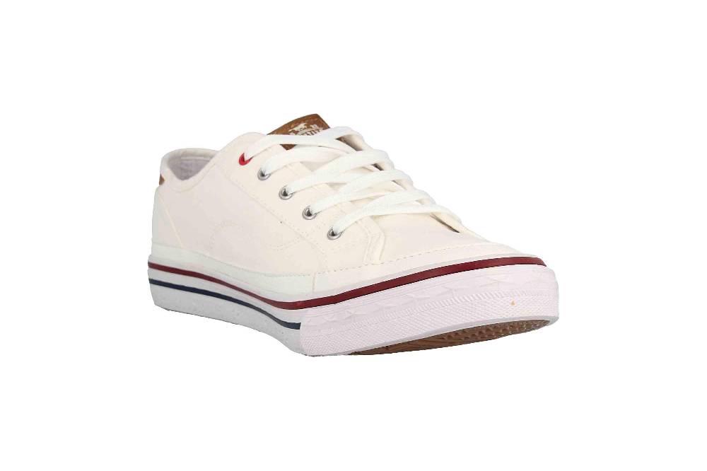 Mustang Shoes Sneaker In Übergrößen Weiß 1354-301-1 Große Damenschuhe