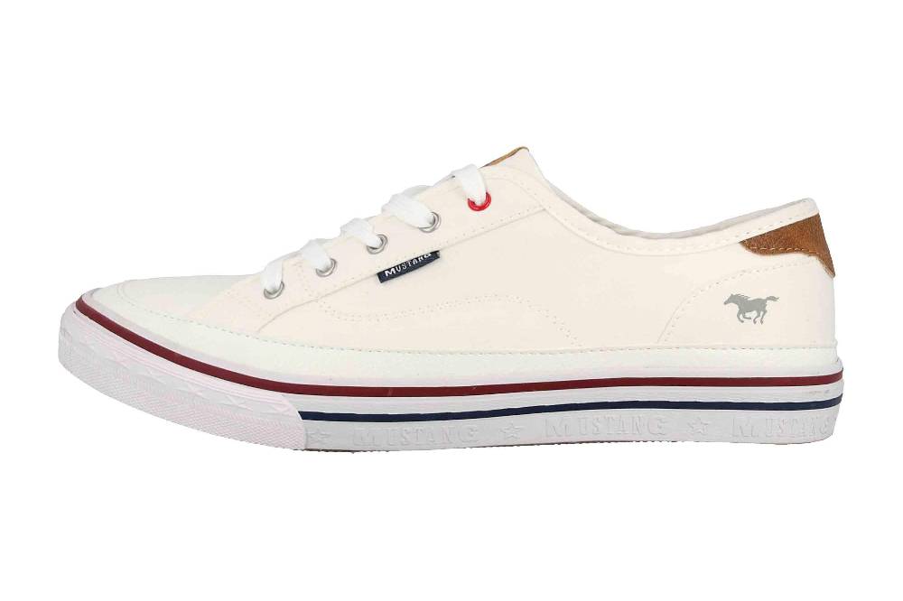 Mustang Shoes Sneaker in Übergrößen Weiß 1354-301-1 große Damenschuhe