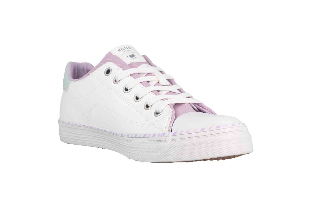 Mustang Shoes Sneaker In Übergrößen Weiß 1376-306-198 Große Damenschuhe