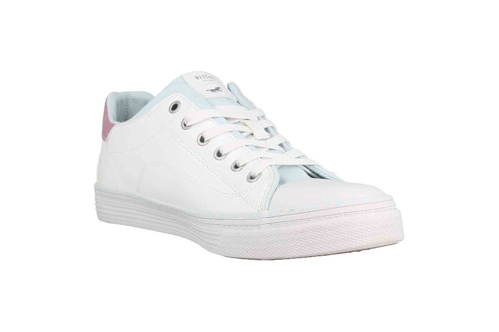 Mustang Shoes Sneaker In Übergrößen Weiß 1376-306-18 Große Damenschuhe