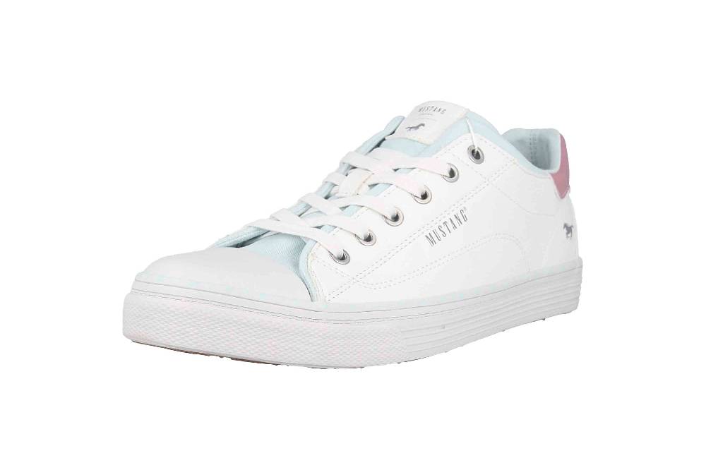 Mustang Shoes Sneaker In Übergrößen Weiß 1376-306-18 Große Damenschuhe