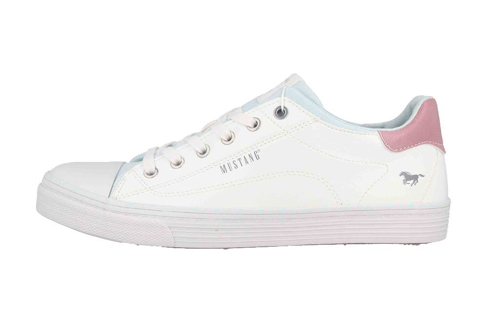 Mustang Shoes Sneaker in Übergrößen Weiß 1376-306-18 große Damenschuhe