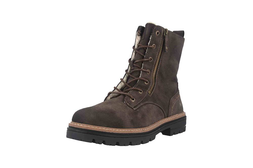 Mustang Shoes Stiefel In Übergrößen Grau 1404-601-20 Große Damenschuhe