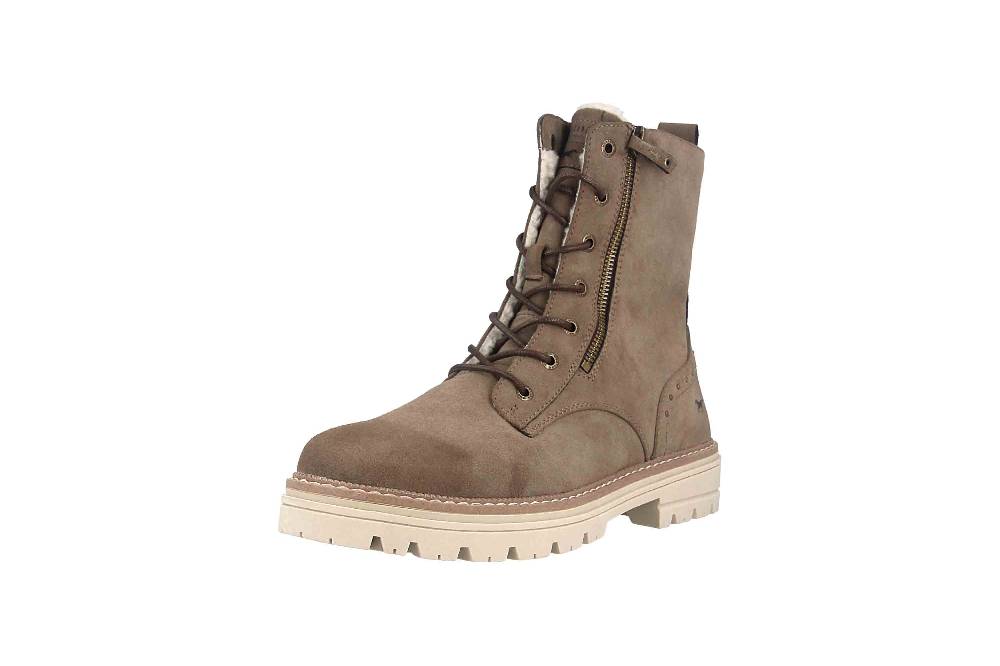 Mustang Shoes Stiefel In Übergrößen Taupe 1404-601-318 Große Damenschuhe