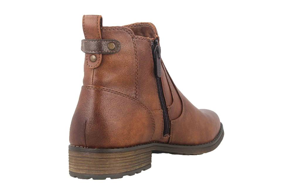 Mustang Shoes Stiefeletten In Übergrößen Braun 1265-522-307 Große Damenschuhe