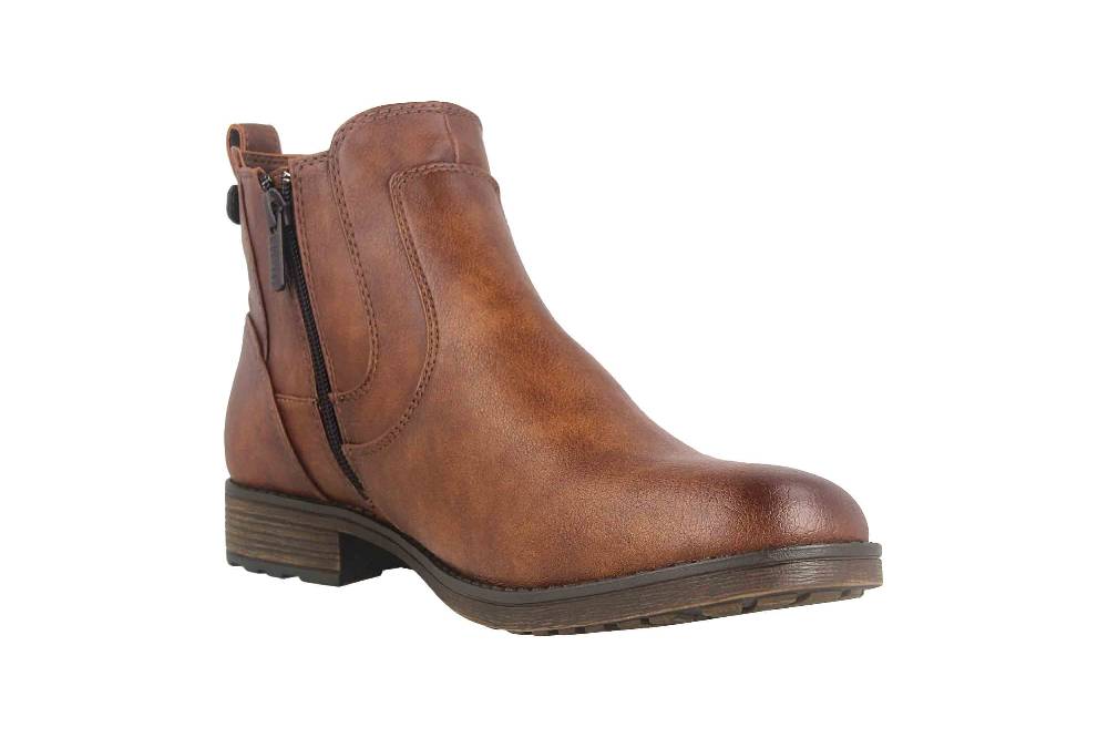 Mustang Shoes Stiefeletten In Übergrößen Braun 1265-522-307 Große Damenschuhe