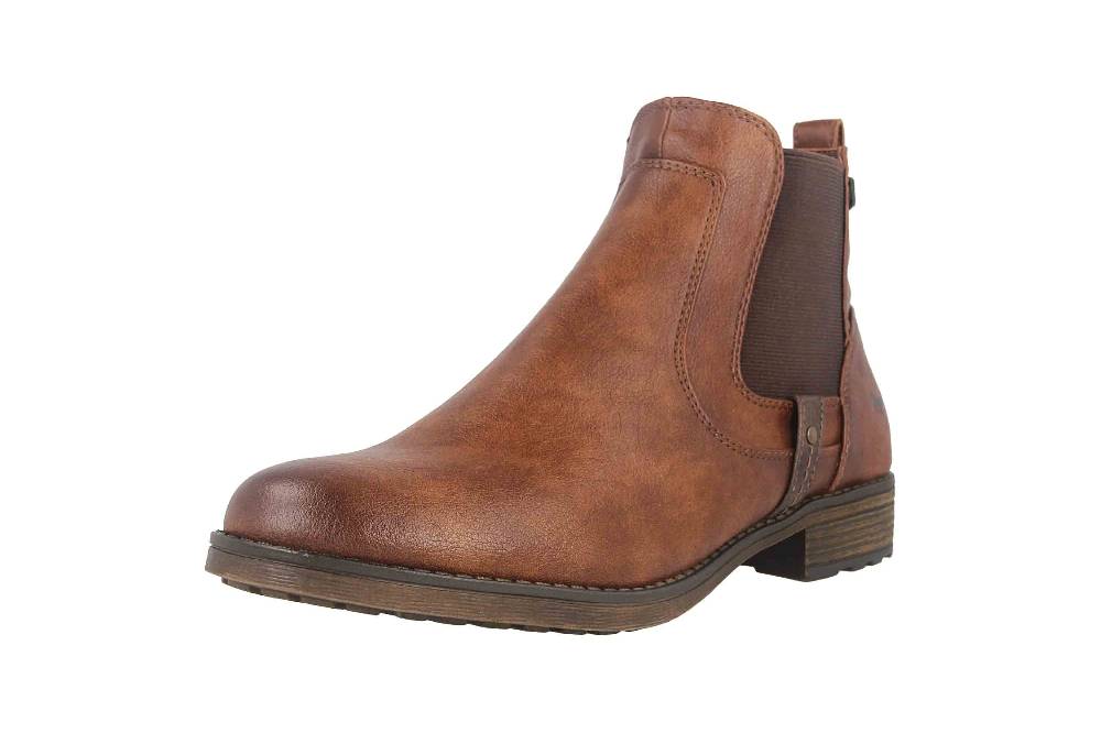 Mustang Shoes Stiefeletten In Übergrößen Braun 1265-522-307 Große Damenschuhe