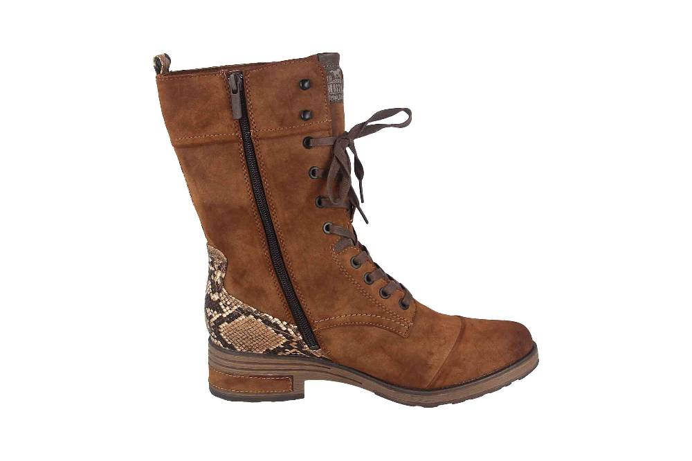 Mustang Shoes Stiefeletten In Übergrößen Braun 1293-519-301 Große Damenschuhe
