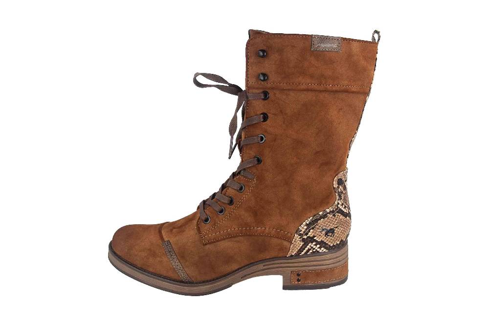 Mustang Shoes Stiefeletten in Übergrößen Braun 1293-519-301 große Damenschuhe