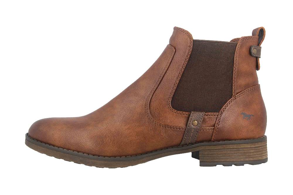 Mustang Shoes Stiefeletten in Übergrößen Braun 1265-522-307 große Damenschuhe