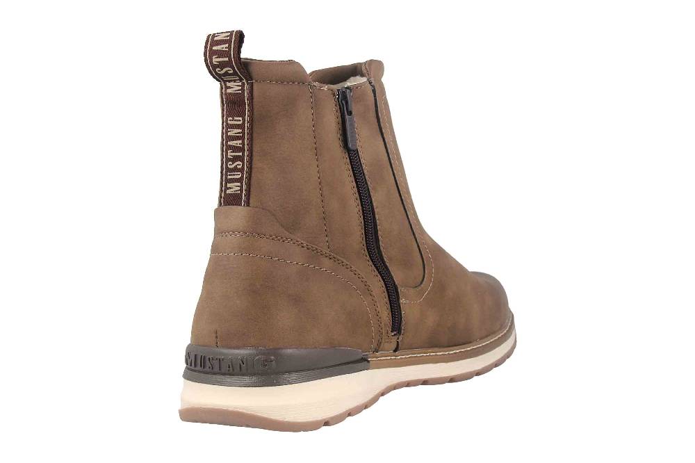 Mustang Shoes Stiefeletten In Übergrößen Braun 4141-612-308 Große Herrenschuhe