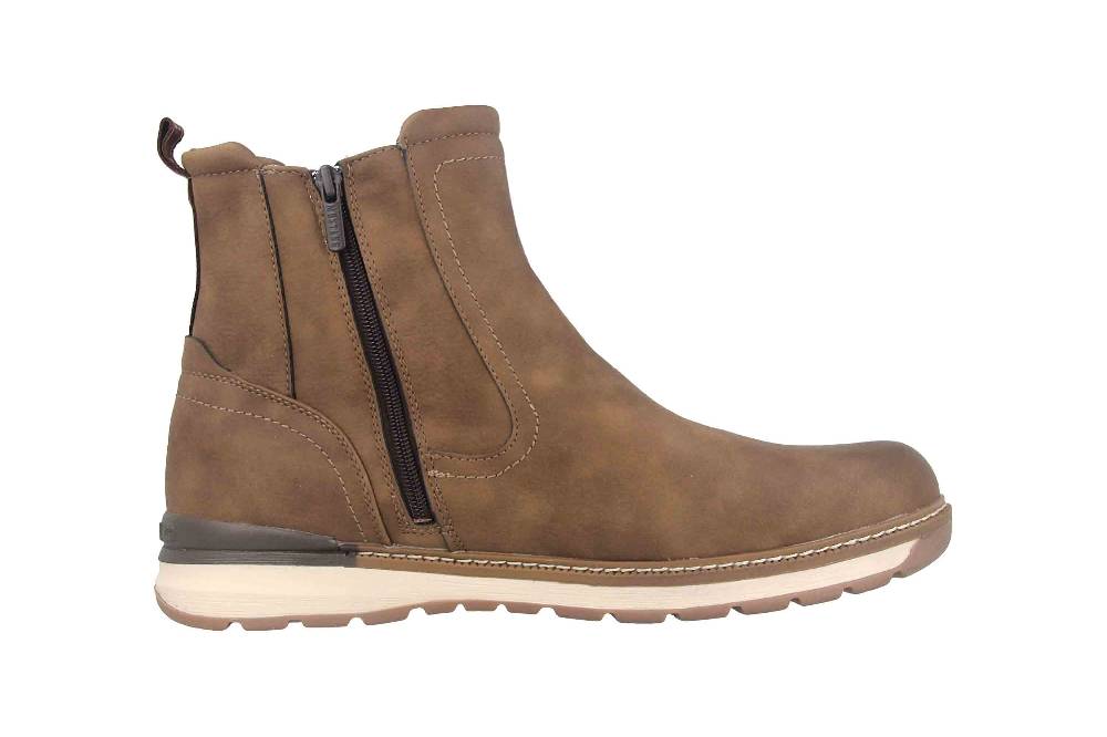 Mustang Shoes Stiefeletten In Übergrößen Braun 4141-612-308 Große Herrenschuhe