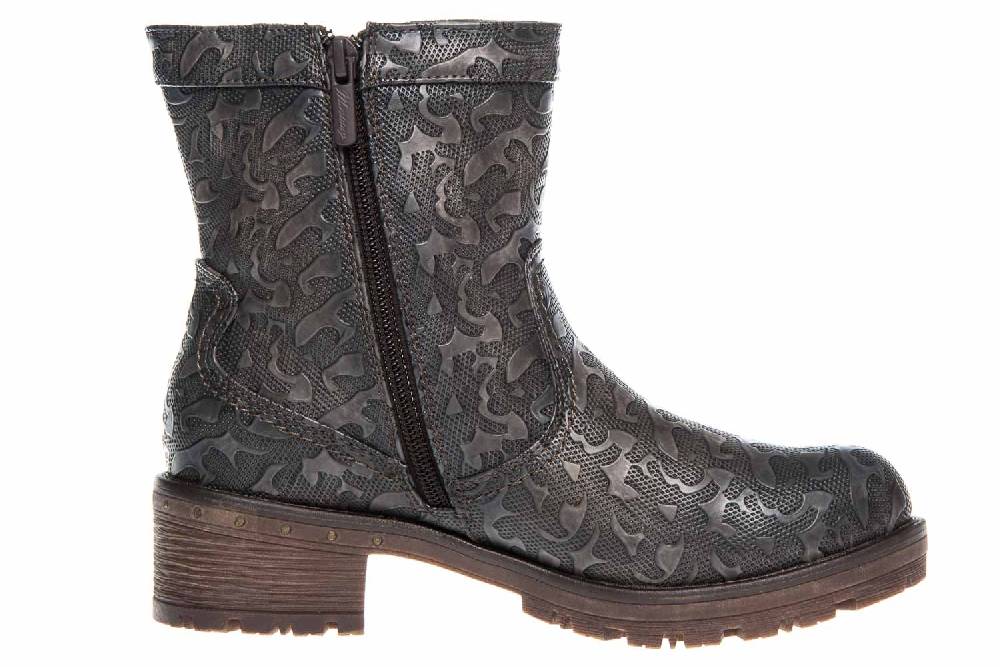 Mustang Shoes Stiefeletten In Übergrößen Dunkelgrau 1284-605-20 Große Damenschuhe