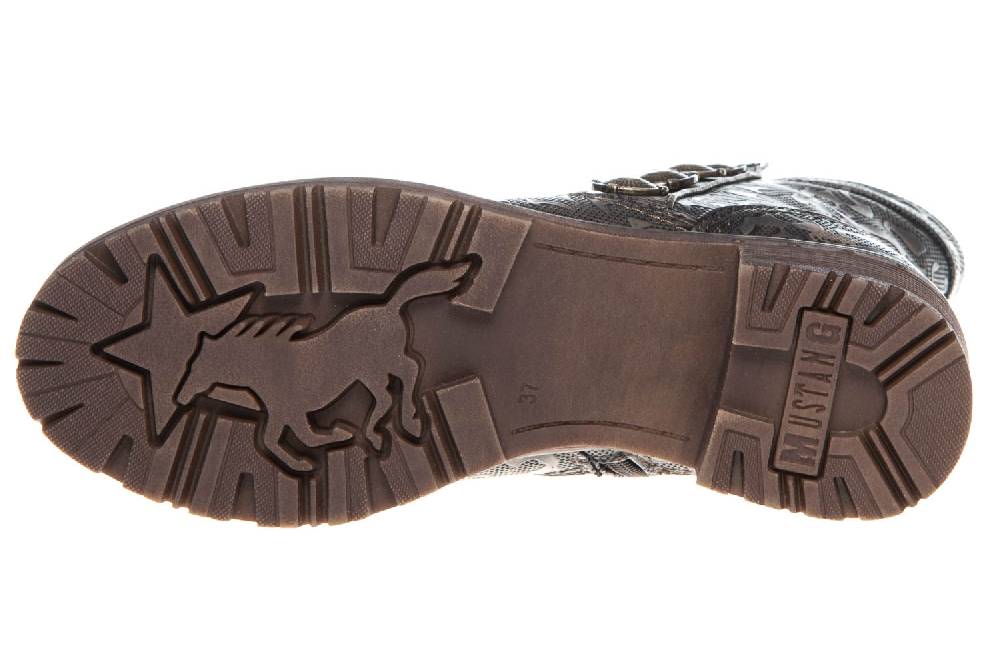 Mustang Shoes Stiefeletten In Übergrößen Dunkelgrau 1284-605-20 Große Damenschuhe