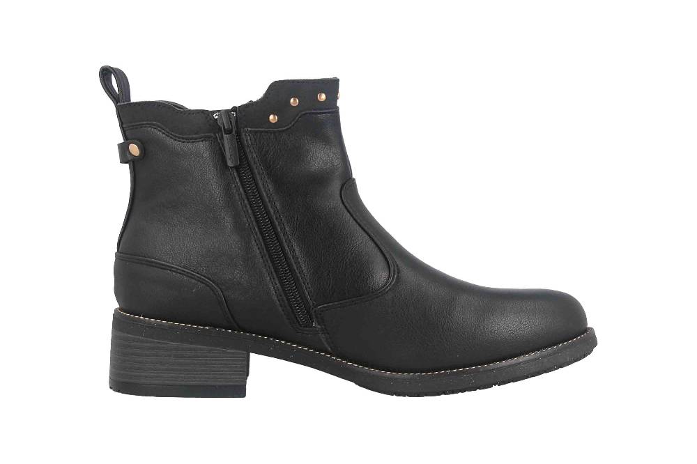 Mustang Shoes Stiefeletten In Übergrößen Schwarz 1402-503-9 Große Damenschuhe