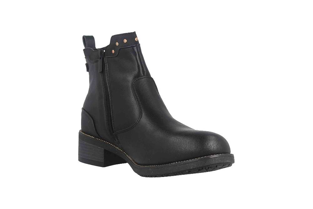 Mustang Shoes Stiefeletten In Übergrößen Schwarz 1402-503-9 Große Damenschuhe