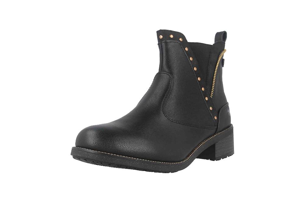 Mustang Shoes Stiefeletten In Übergrößen Schwarz 1402-503-9 Große Damenschuhe