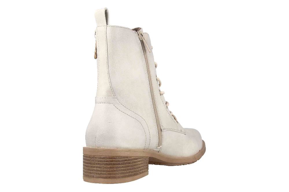 Mustang Shoes Stiefeletten In Übergrößen Weiß 1402-502-203 Große Damenschuhe