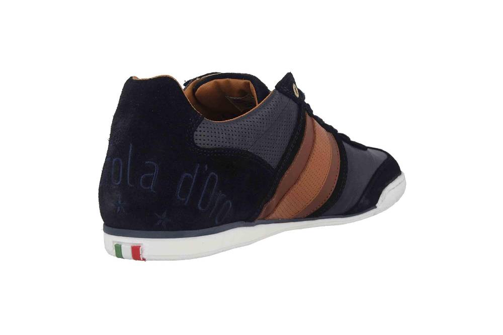 Pantofola D'Oro Imola Scudo Uomo Low Sneaker In Übergrößen Blau 10193040.29Y/10193084.29Y Große Herrenschuhe