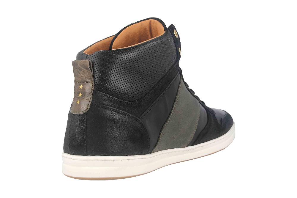 Pantofola D'Oro MILITO UOMO MID XL Sneaker In Übergrößen Schwarz 10203021.25Y/10203072.25Y Große Herrenschuhe