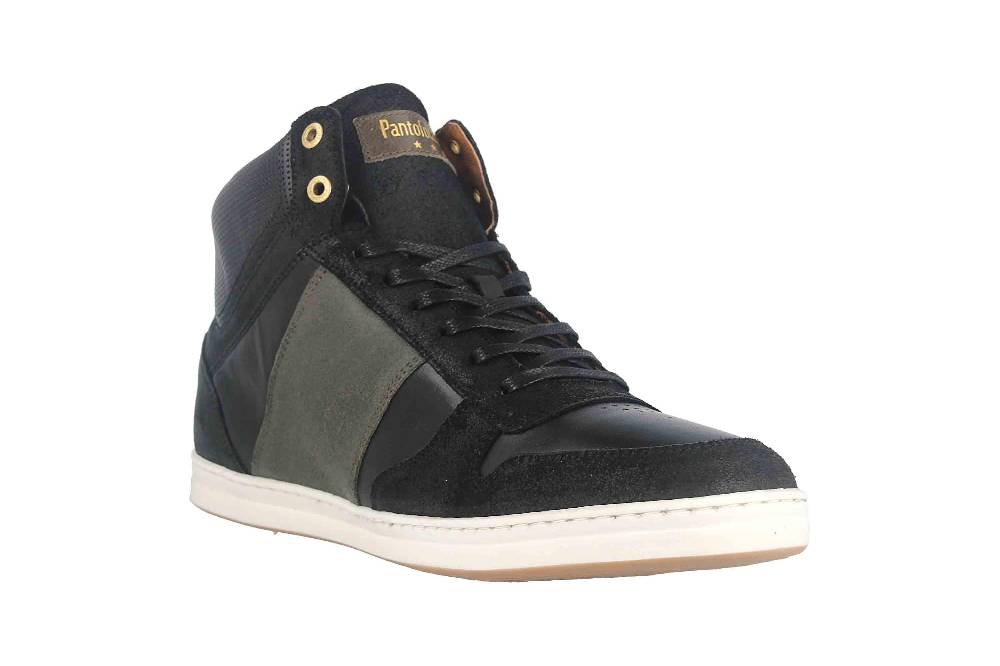 Pantofola D'Oro MILITO UOMO MID XL Sneaker In Übergrößen Schwarz 10203021.25Y/10203072.25Y Große Herrenschuhe