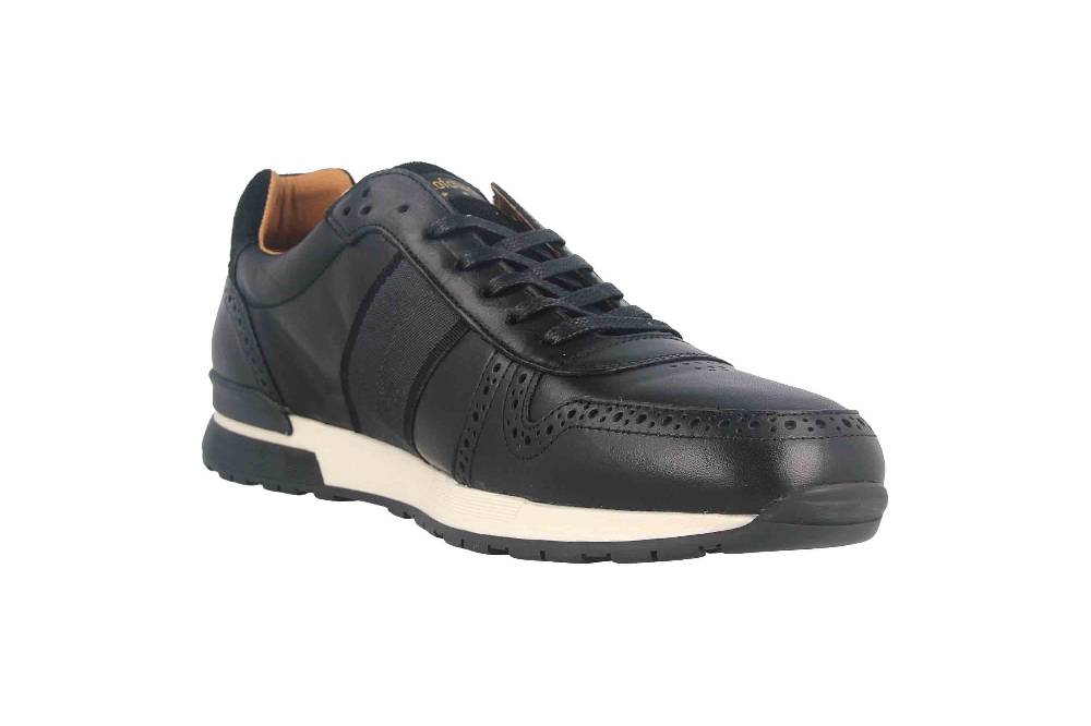 Pantofola D'Oro SANGANO UOMO LOW XL Sneaker In Übergrößen Schwarz 10203019.25Y/10203070.25Y Große Herrenschuhe