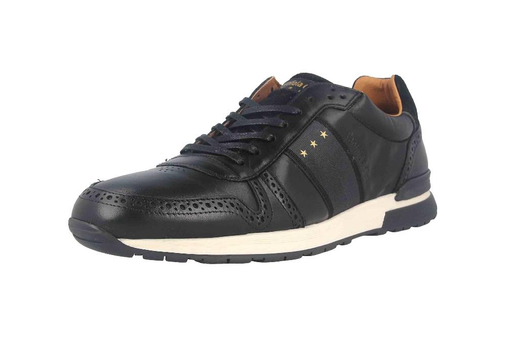 Pantofola D'Oro SANGANO UOMO LOW XL Sneaker In Übergrößen Schwarz 10203019.25Y/10203070.25Y Große Herrenschuhe