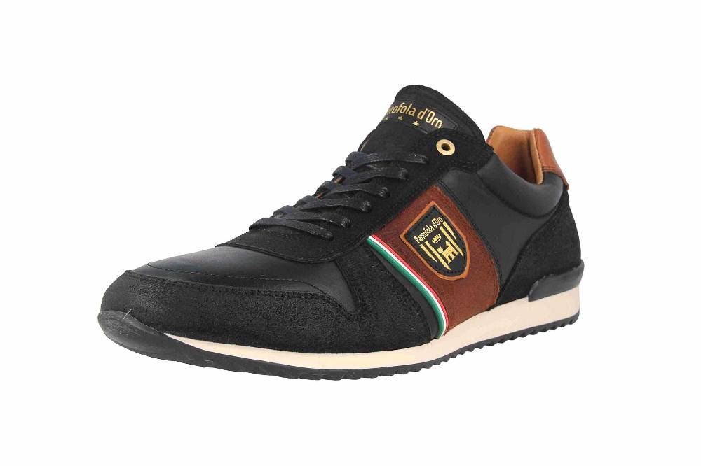 Pantofola D'Oro UMITO UOMO LOW XL Sneaker In Übergrößen Schwarz 10203038.25Y/10203075.25Y Große Herrenschuhe