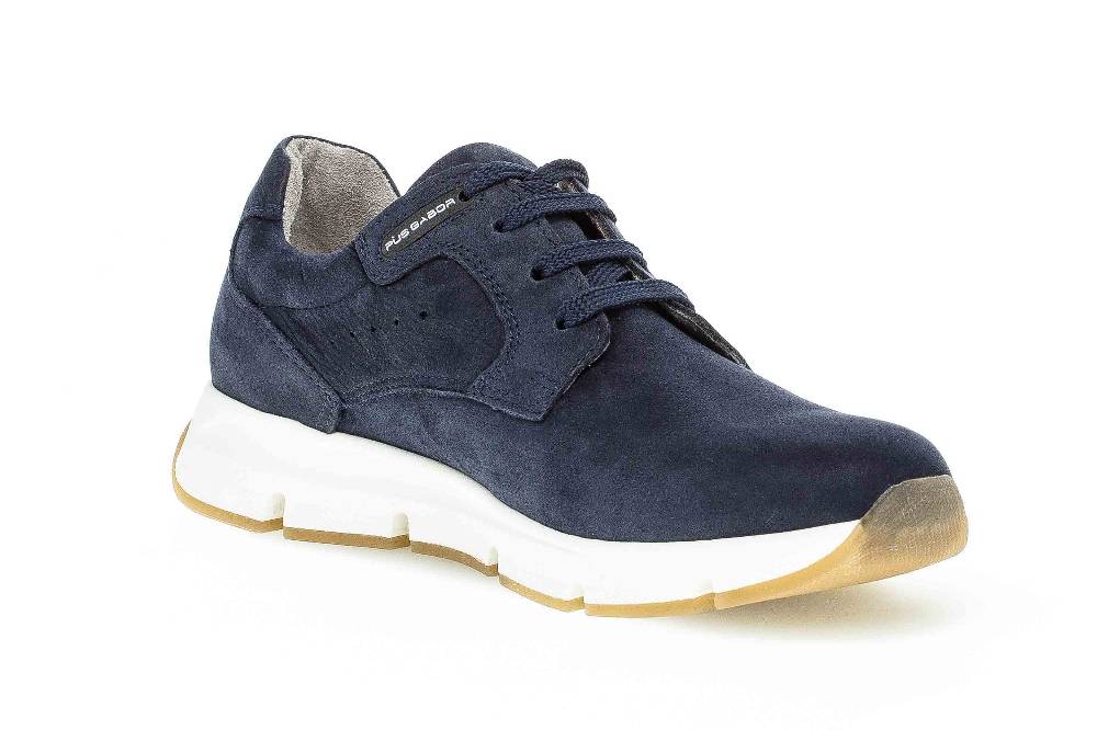 Pius Gabor Halbschuhe In Übergrößen Blau 1022.10.02 Große Herrenschuhe