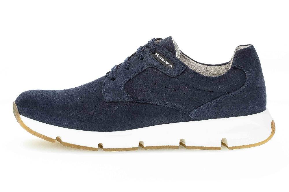 Pius Gabor Halbschuhe in Übergrößen Blau 1022.10.02 große Herrenschuhe