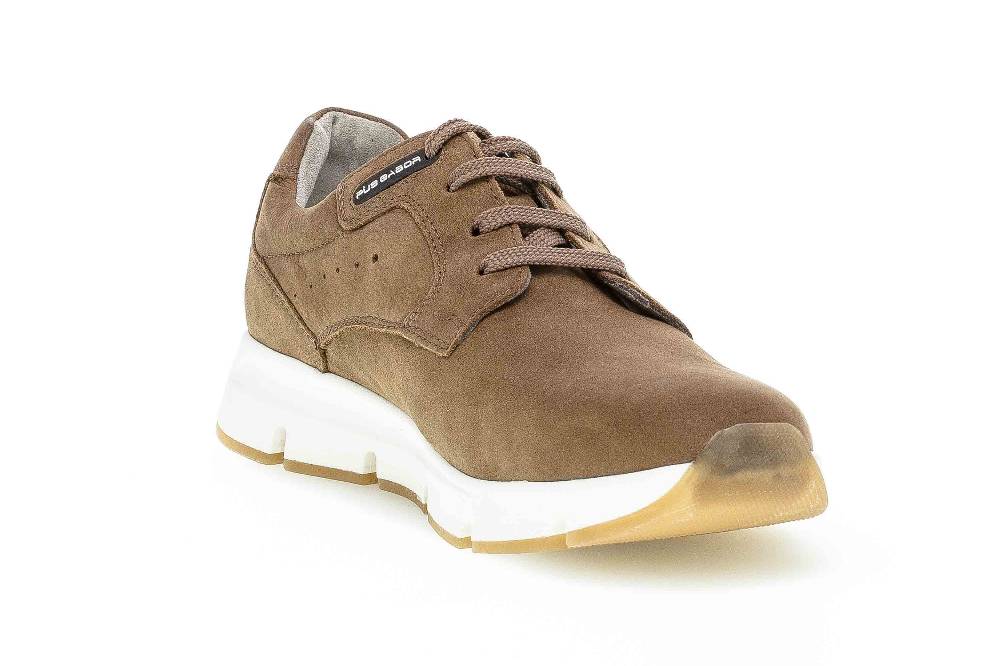 Pius Gabor Halbschuhe In Übergrößen Braun 1022.10.01 Große Herrenschuhe