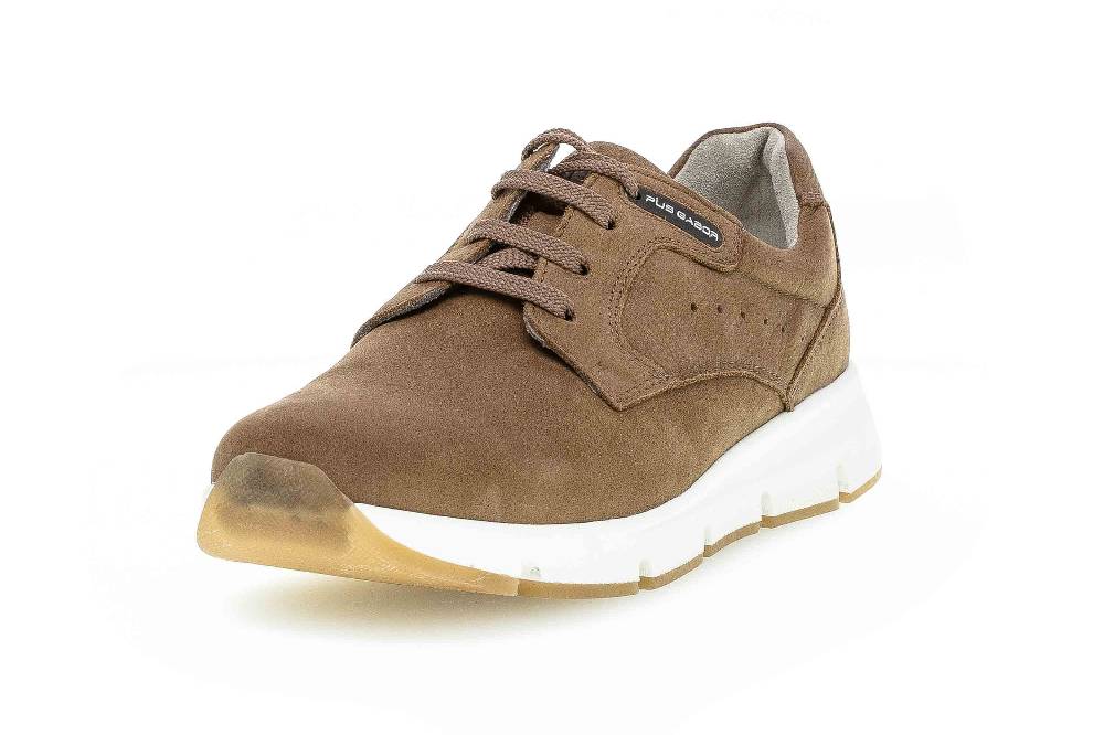 Pius Gabor Halbschuhe In Übergrößen Braun 1022.10.01 Große Herrenschuhe