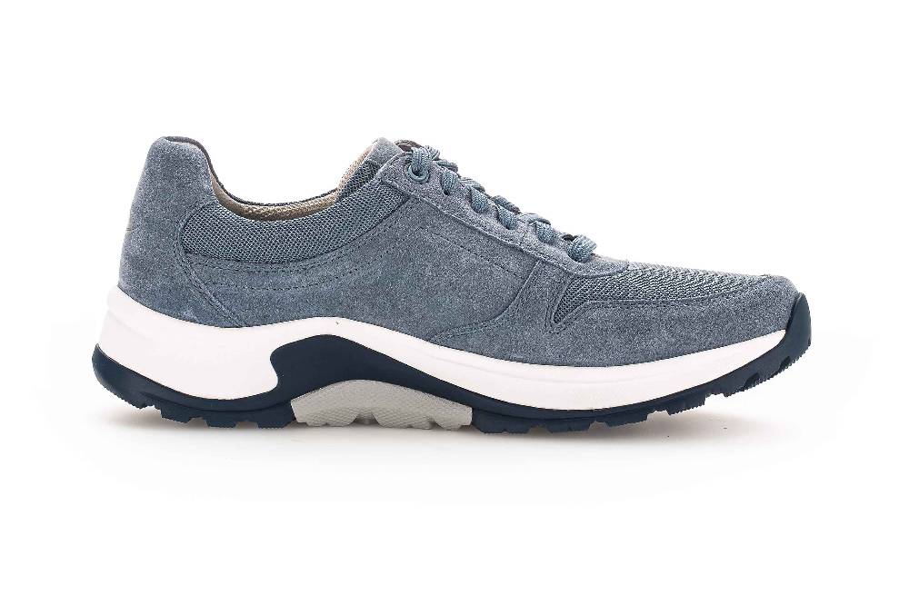 Pius Gabor Rollingsoft Sneaker In Übergrößen Blau 8000.14.16 Große Herrenschuhe