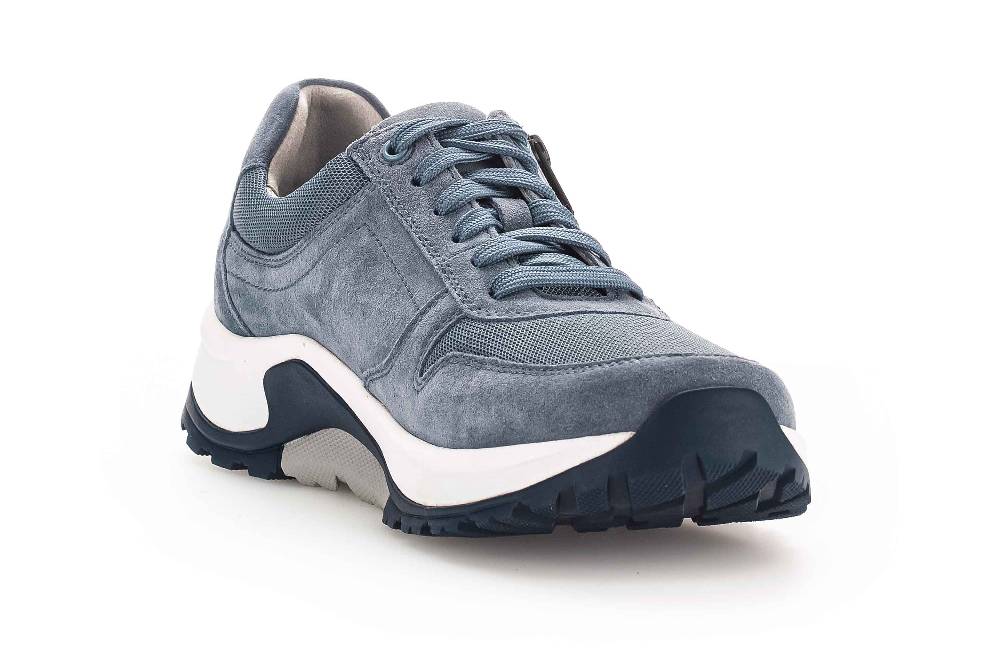 Pius Gabor Rollingsoft Sneaker In Übergrößen Blau 8000.14.16 Große Herrenschuhe