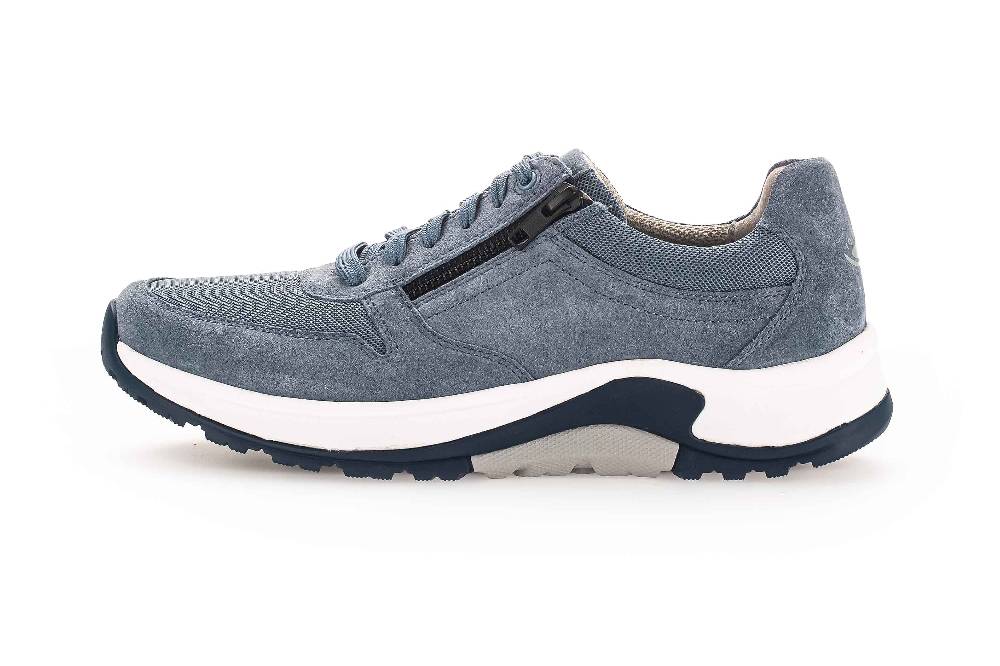 Pius Gabor Rollingsoft Sneaker In Übergrößen Blau 8000.14.16 Große Herrenschuhe