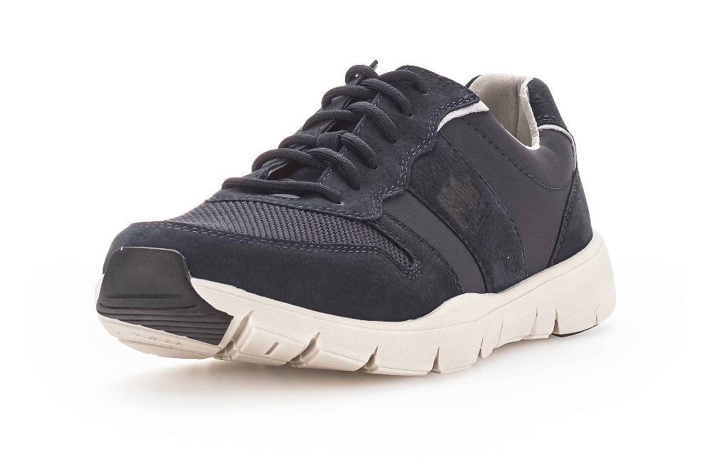 Pius Gabor Sneaker In Übergrößen Blau 1018.21.01 Große Herrenschuhe