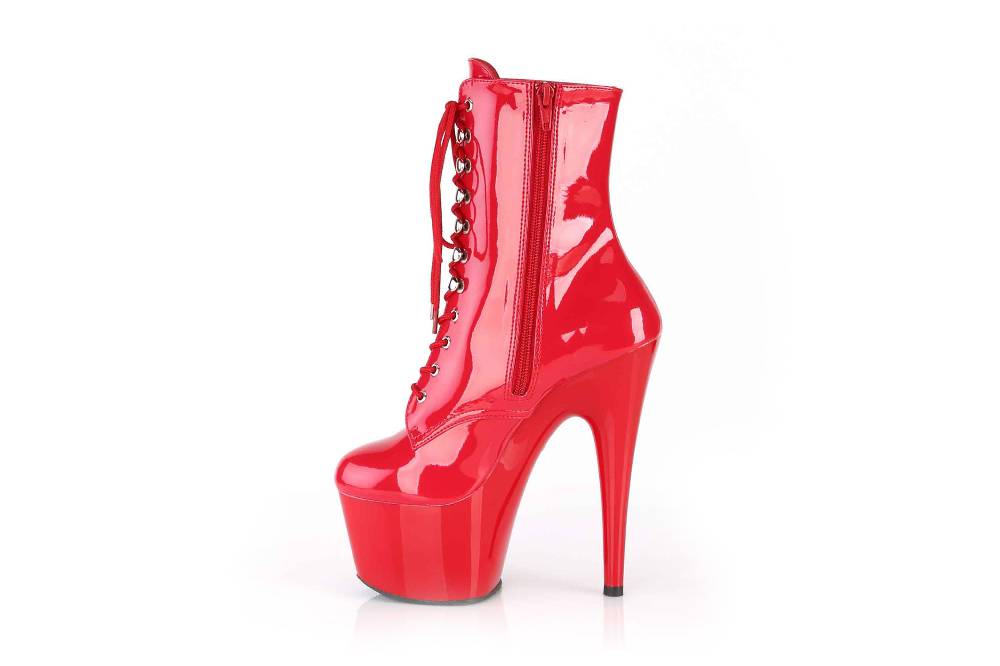 Pleaser Adore-1020 Stiefeletten in Übergrößen Rot ADO1020/R/M große Damenschuhe